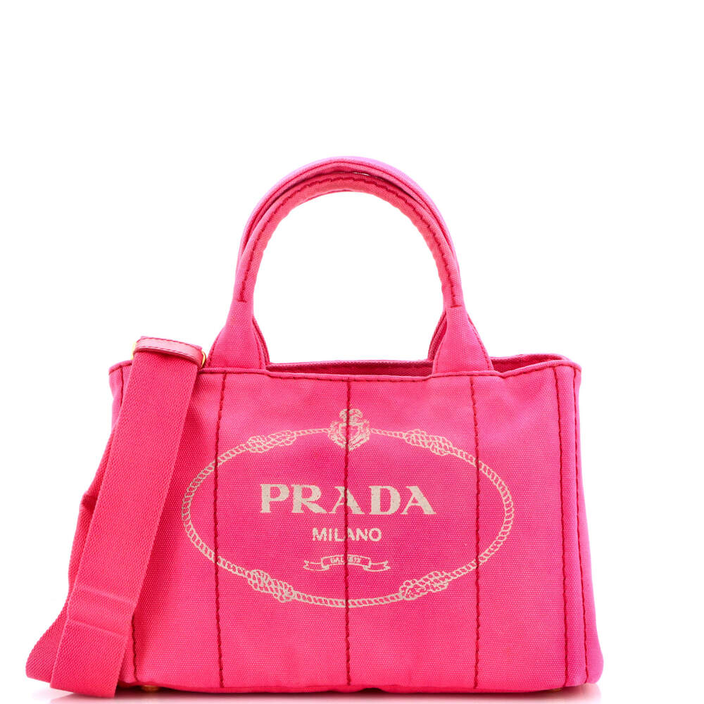 Prada Canapa Convertible Tote Canvas #263864P98B